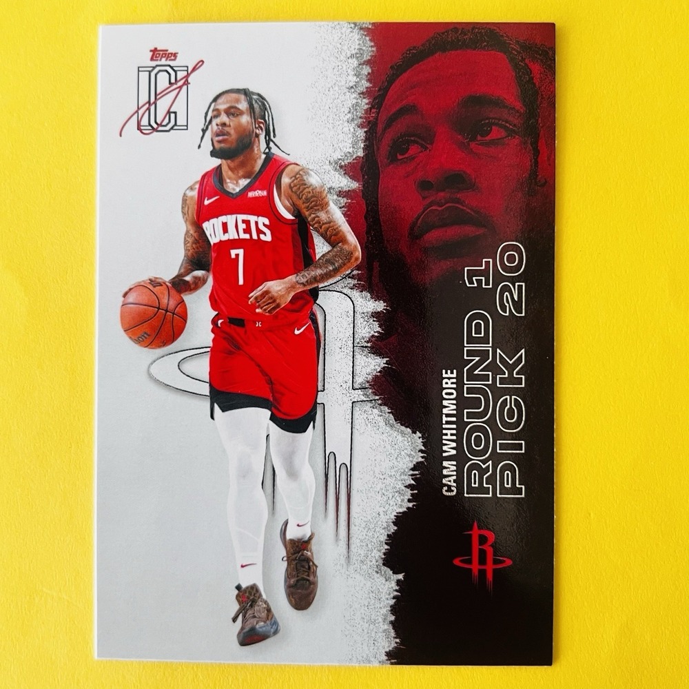 2025-26 Topps Signature Class Round 1 Pick 20 Cam Whitmore #69 Rockets